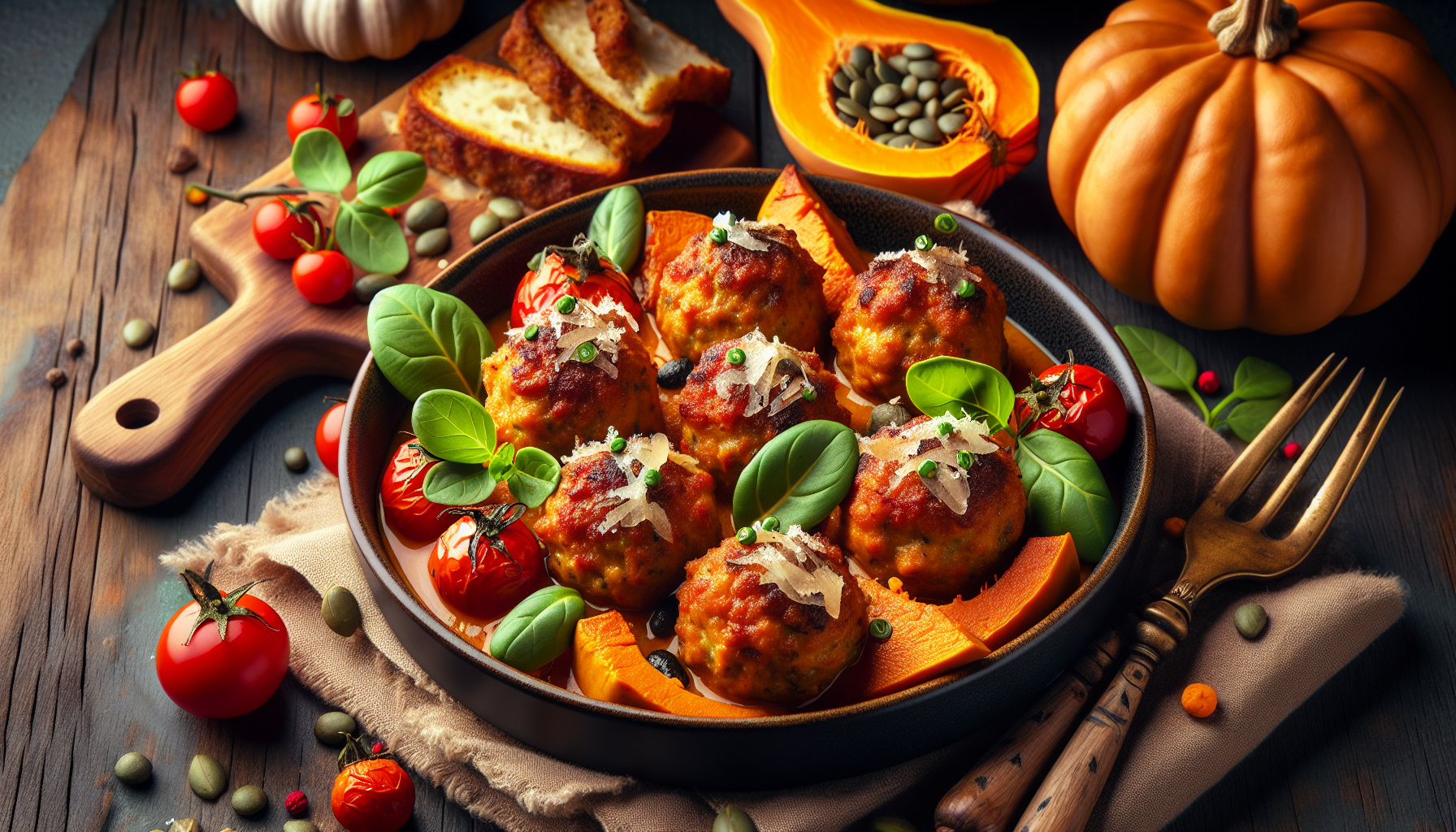 polpette di zucca al forno